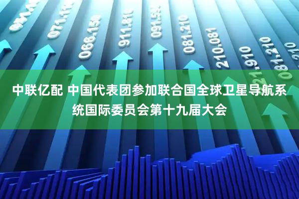 中联亿配 中国代表团参加联合国全球卫星导航系统国际委员会第十九届大会